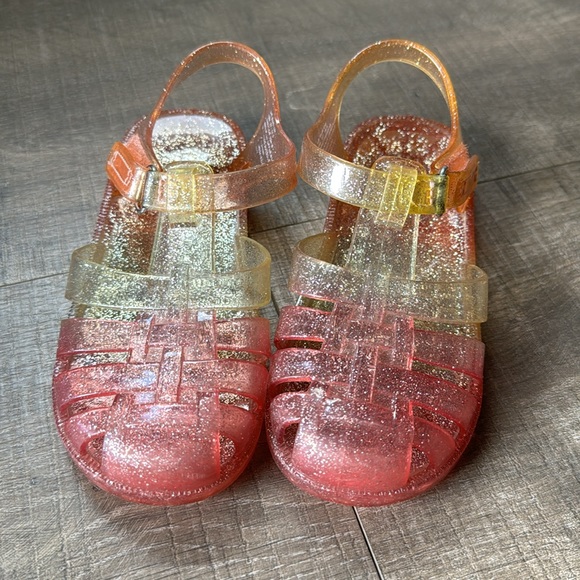 OshKosh B'Gosh girls Marie Sandal jelly ombré sparkle size 10 toddler - Picture 2 of 5